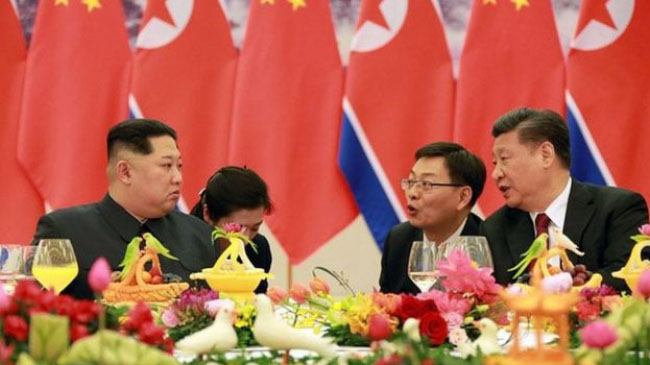 درخواست اون از چین برای لغو زودهنگام تحریم‌ها علیه کوریای شمالی 